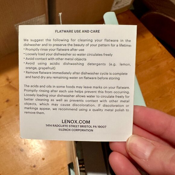 NEW - Lenox French Perle 65-Piece Flatware Set 18/10 Stainless Steel - Picture 3 of 6